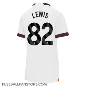 Manchester City Rico Lewis #82 Replik Auswärtstrikot Damen 2023-24 Kurzarm